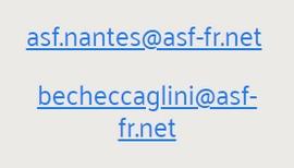 Contacts ASF Nantes