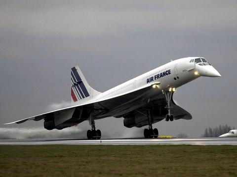 Concorde proche du sol