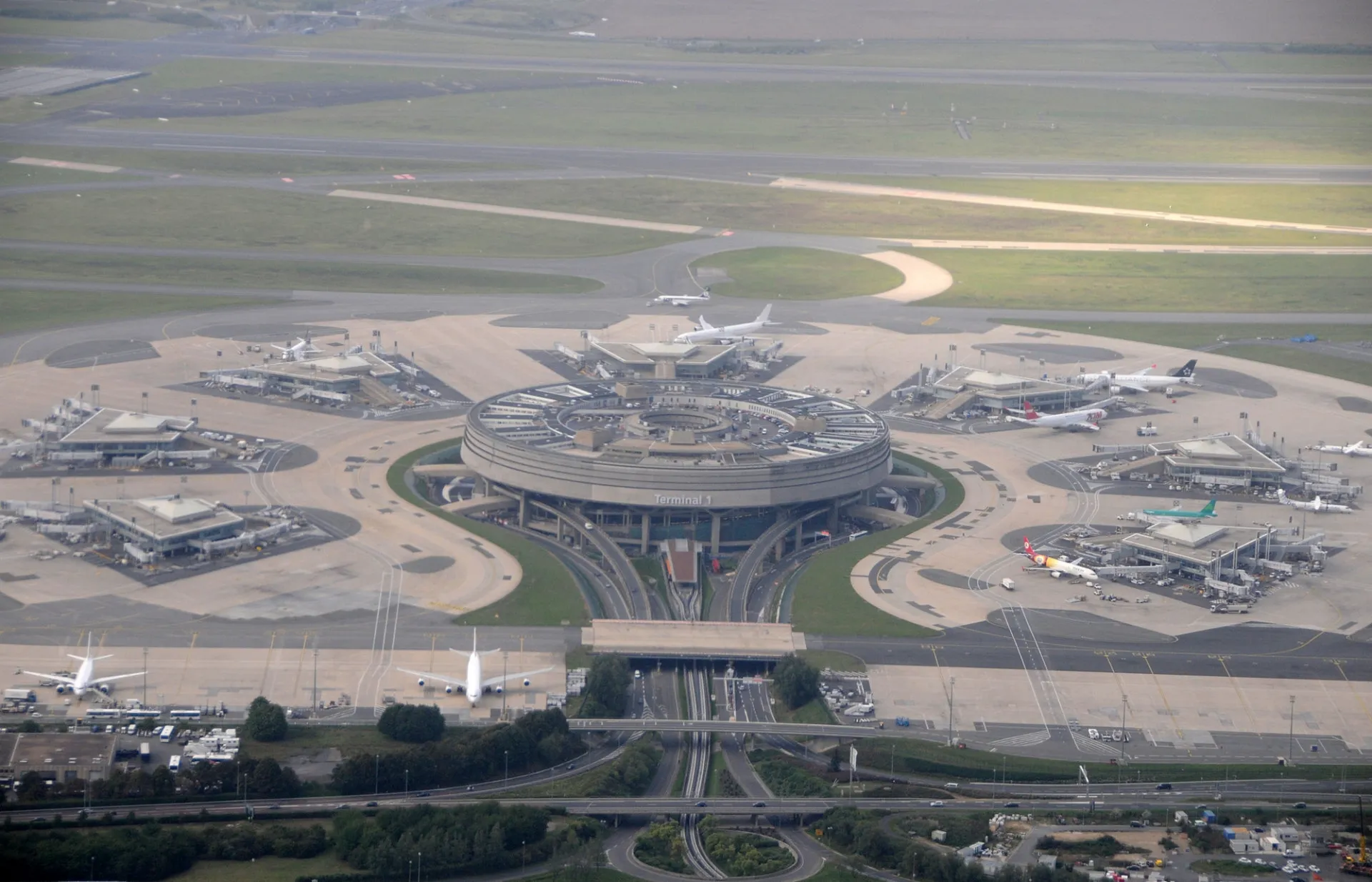 Terminal 1 aéroport Roissy Charles de Gaulle Paris France