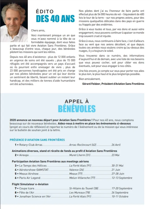 Edito la LETTRE ASF N°110 de mars 2020