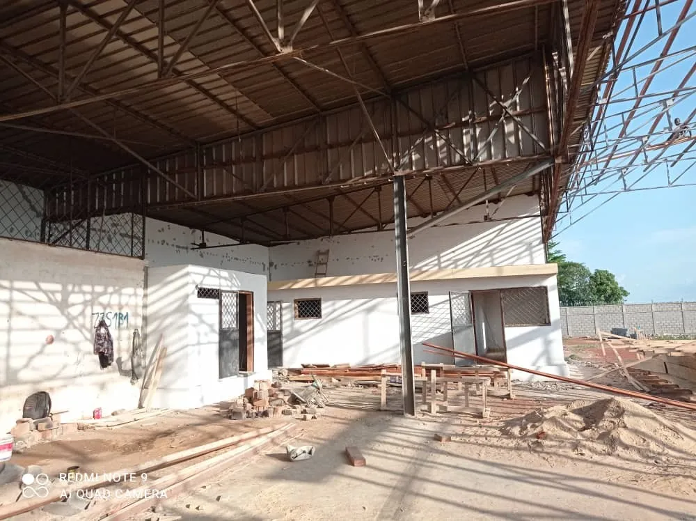 photo hangar bangui avancement des travaux de notre futur centre de maintenance