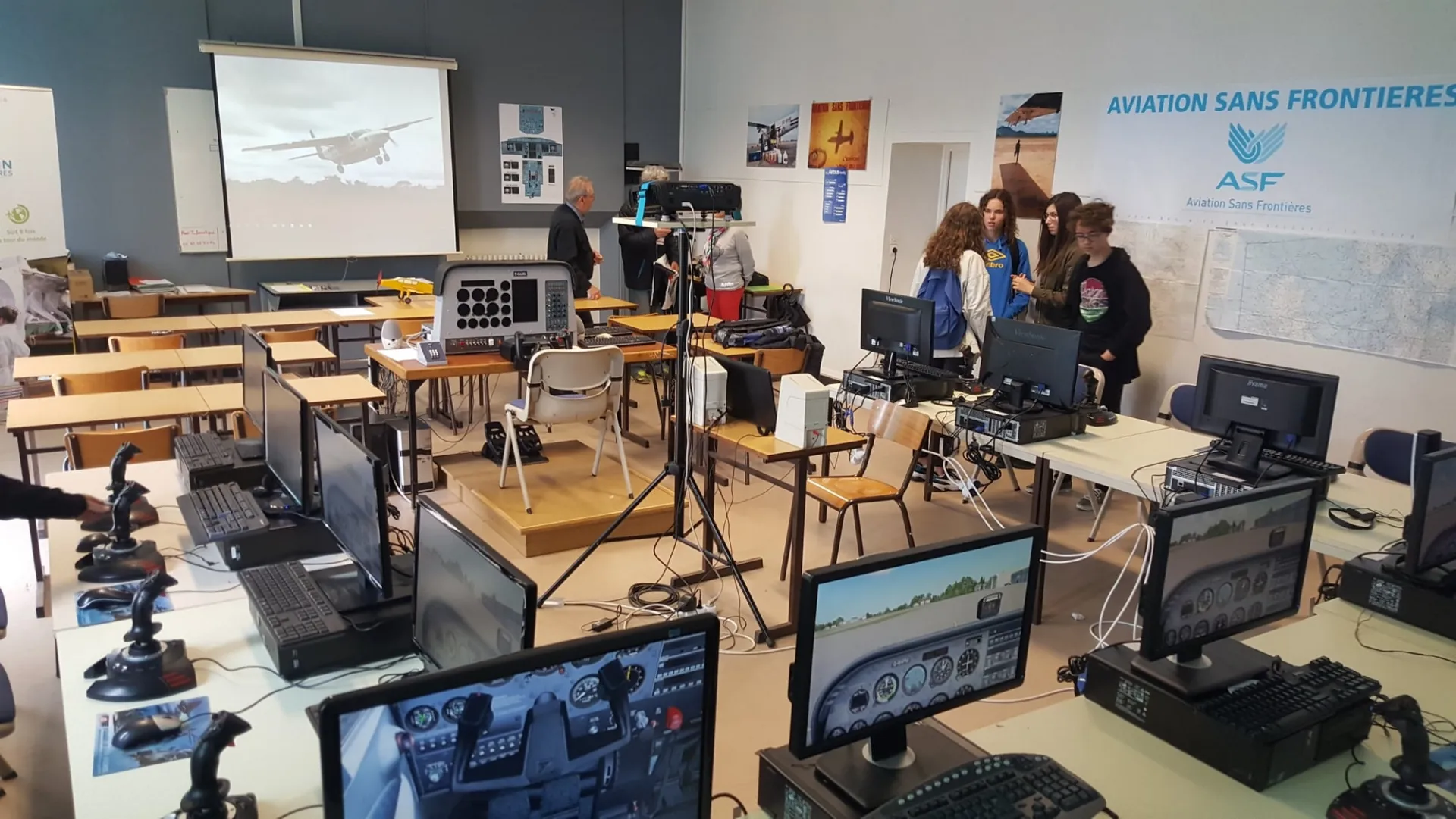 La salle e-Aviation à Nantes
