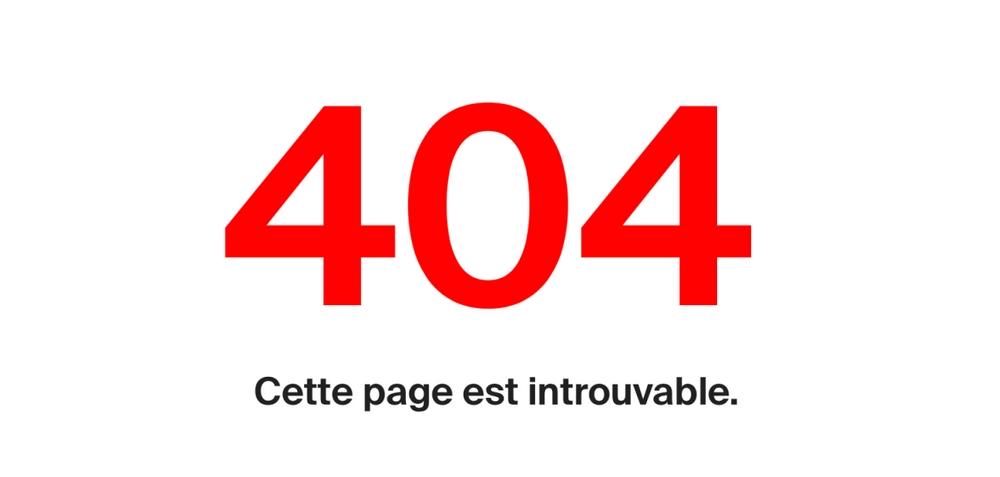 Erreur 404