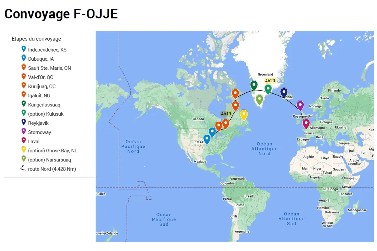 Convoyage  du F-OJJE