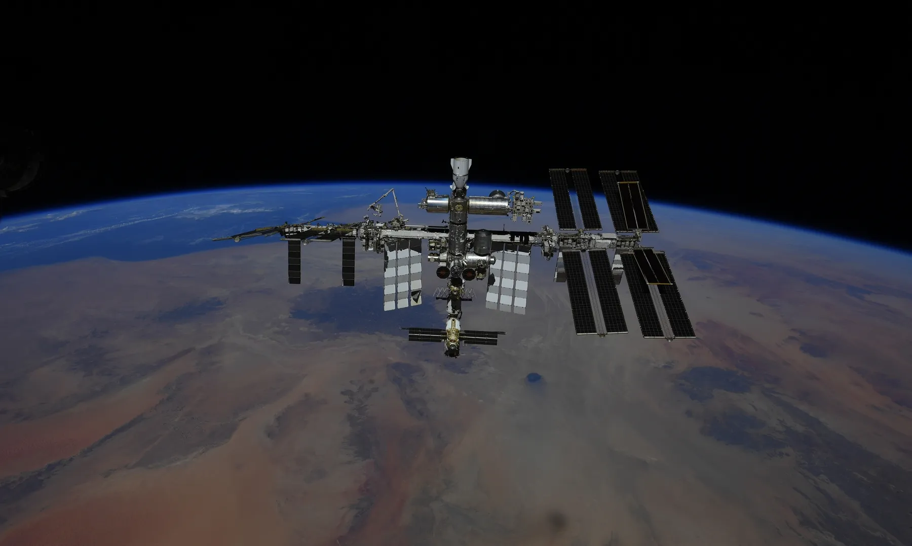 Vue de la Station Spaciale Internationale (ISS)