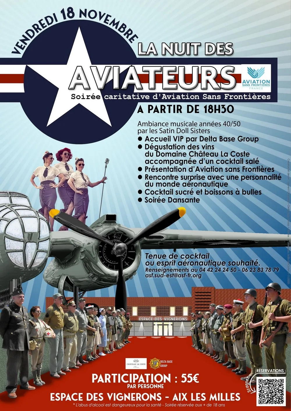 L'affiche "la Nuit des Aviateurs"