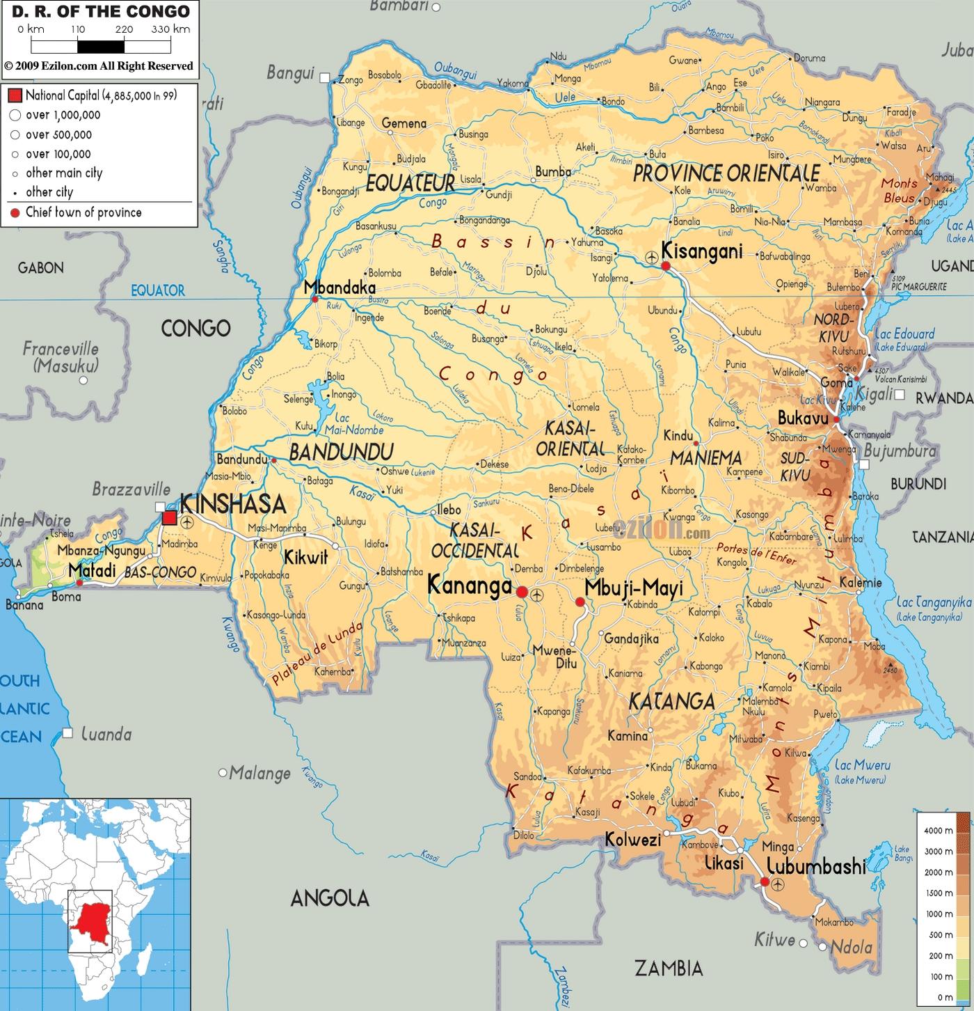 Carte de RDC