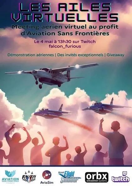 Affiche "Ailes Virtuelles" 04 05 2024