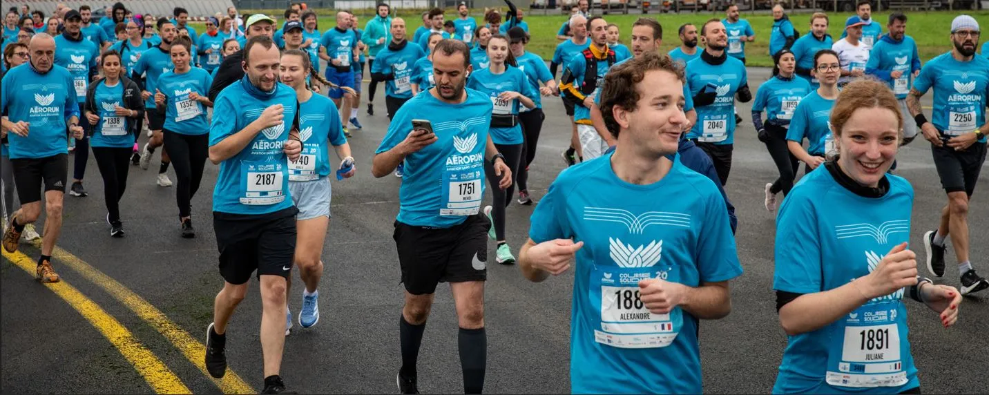 coureurs souriants