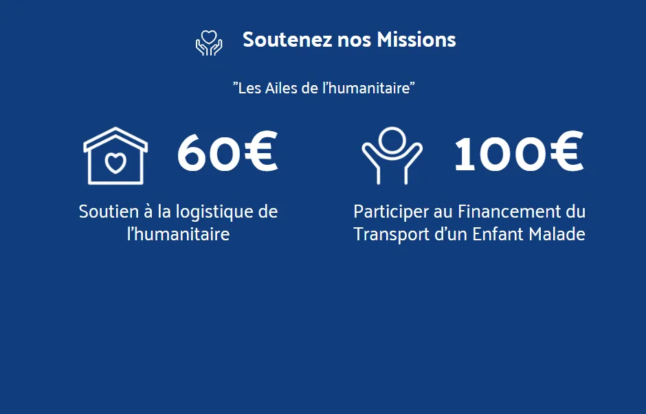 Equivalence dons ailes de l'humanitaire